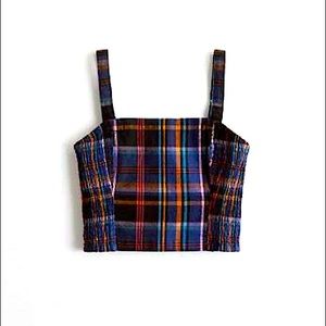 Hollister Plaid Cropped Tank Top XS